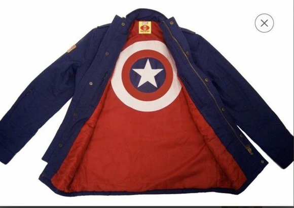 Hero Within Marvel Captain America Military Jacket Size XS