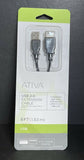 Ativa 828-655 USB 2.0 Extension Cable, 6’, Black  NEW