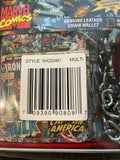 Marvel Comics Mens Trifold Chain Leather Wallet In Collectors Tin