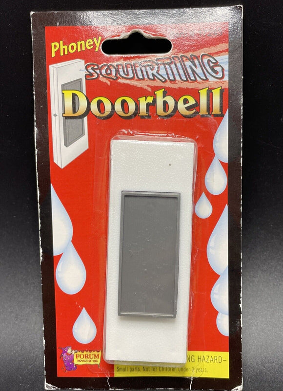 SQUIRTING DOORBELL Sprays Water Prank Trick Joke Squirt Door Bell Gag Gift Shoot