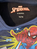 Marvel Spiderman Thwip Sz 6 Kids Navy Tshirt