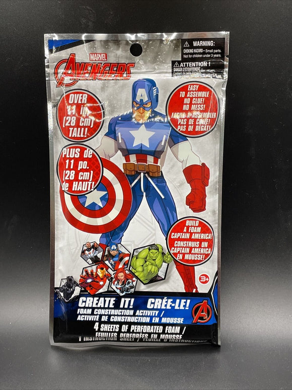 Marvel Avengers Captain America Foam Puzzle Action Figure 11” Tall