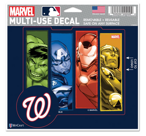 Washington Nationals MARVEL MULTI-USE DECAL 5" x 6"