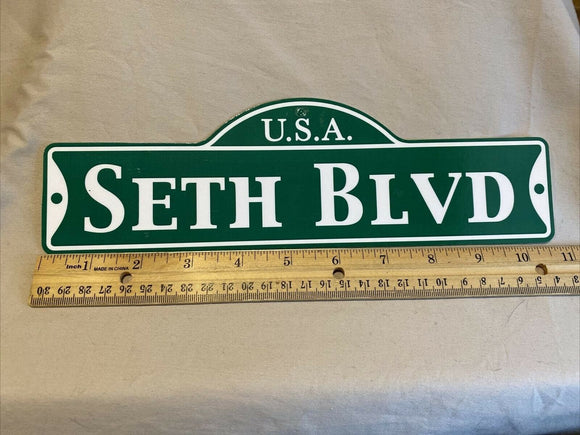 Green Street Room Sign Personalized  ~ USA  Seth Blvd~ Stocking Stuffer ~