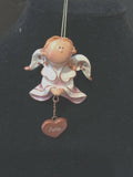 Pink Julia Prayer Angel Orn by the Encore Group made by Russ Berrie NEW