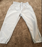 Alleson Athletic Youth Elastic Baseball/Softball Pants LLBDK2 Grey Size Medium