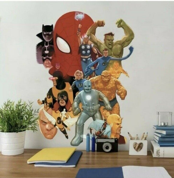 New Avengers Classic Peel & Stick Giant Wall Decals Marvel Stickers RMK4648GM