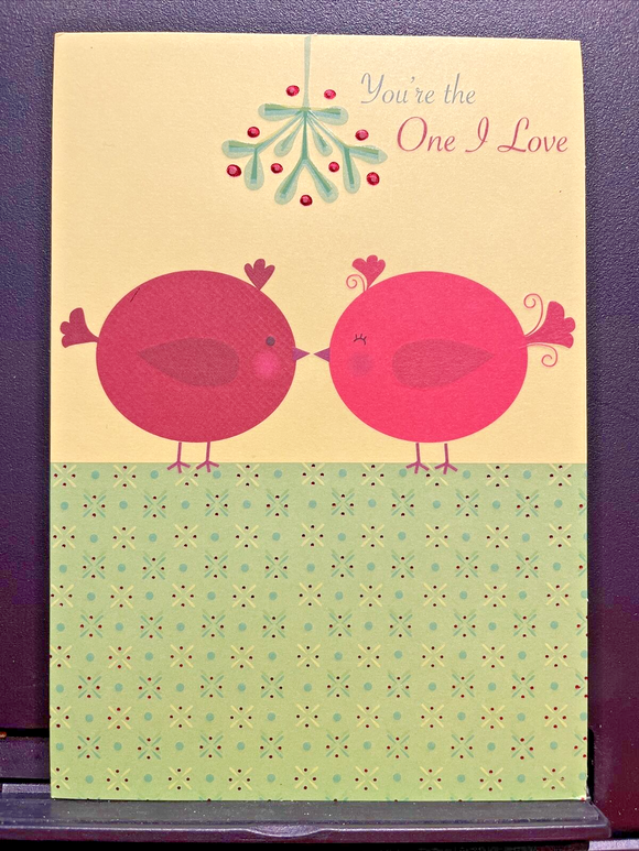 Merry Christmas To the One I Love Greeting Card w/Envelope