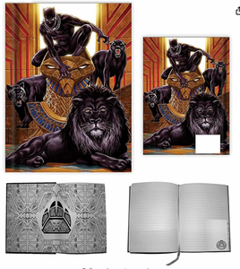 Silver Buffalo Marvel Black Panther Squad Hardcover Journal, 6 x 8 Inches