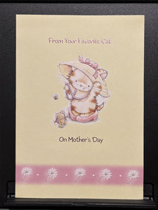 Mother's Day from Cat Greeting Card w/Envelope