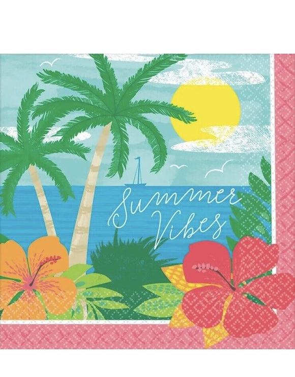 Summer Vibes Beverage Napkins Paper 125 Per Pack 5