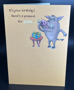 Funny Birthday Greeting Card w/ Envelope