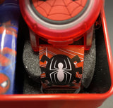 Marvel Spiderman Face Light Up Flip Kids Watch W/Decorative Band