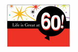 Life is Great 60th Birthday Gatefold Invitations Party Decoration 16 w/envelopes