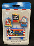 Pirate's Treasure Map Caribbean Birthday Party Decoration Molded Cake Candles