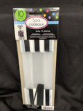 Amscan Black & White Striped Party Bag W/Twist Ties Measures 3.1" X 3.5",