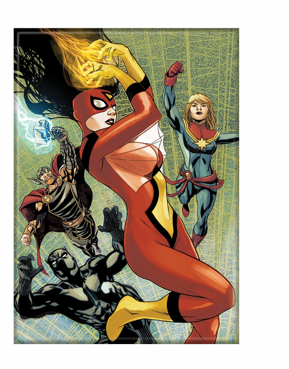 Marvel Avengers 32 Variant Spiderwoman At-A-Boy 2.5