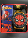 Spiderman Youth LCD Watch Light Up Face That Flips up to LCD Display Blk Band