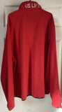 NWT Men's Red Zippered Front Polar Fleece Jacket Size XXL U.S. Life