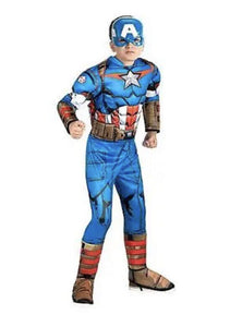 Jazwares CHILD Marvel CAPTAIN AMERICA QUALUX MD Size 8-10