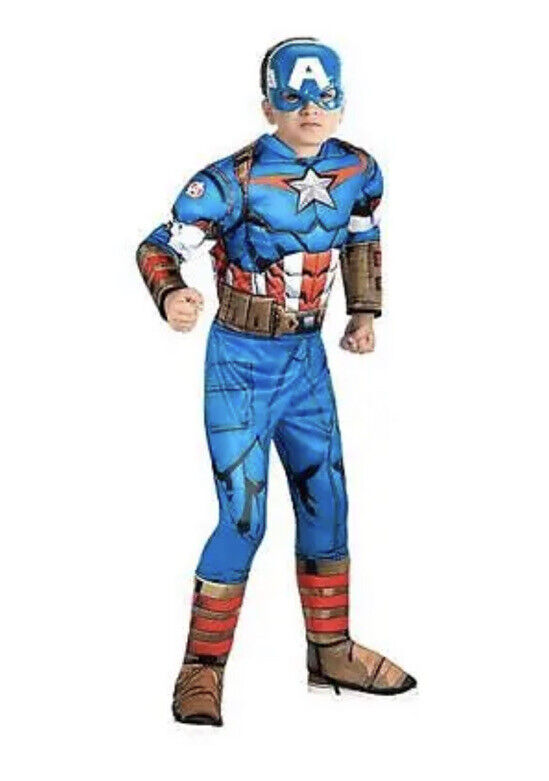 Jazwares CHILD Marvel CAPTAIN AMERICA QUALUX MD Size 8-10