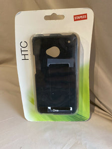 Staples Phone Shell for HTC One Case Protection Cover Black NEW