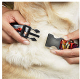 Buckle Down Plastic Clip Avengers 4 Superhero Pose 1” LargeDog Collar Adjustable WAV012