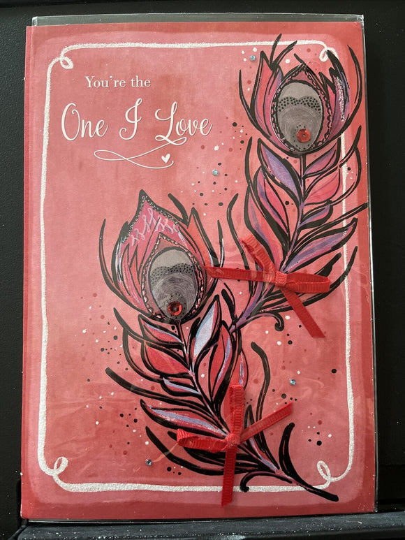 The One I Love Valentine's Day 3D Greeting Card w/Envelope