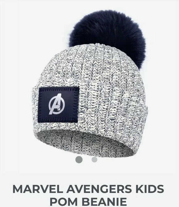 Love Your Melon Avengers Navy Speckled Kids Pom New