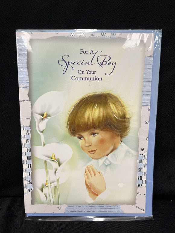 Special Boy on Your Communion Greeting Card w/Envelope