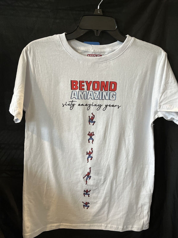 Beyond Amazing 60 Years Graphic Kids White Tshirt Size 18 Marvel