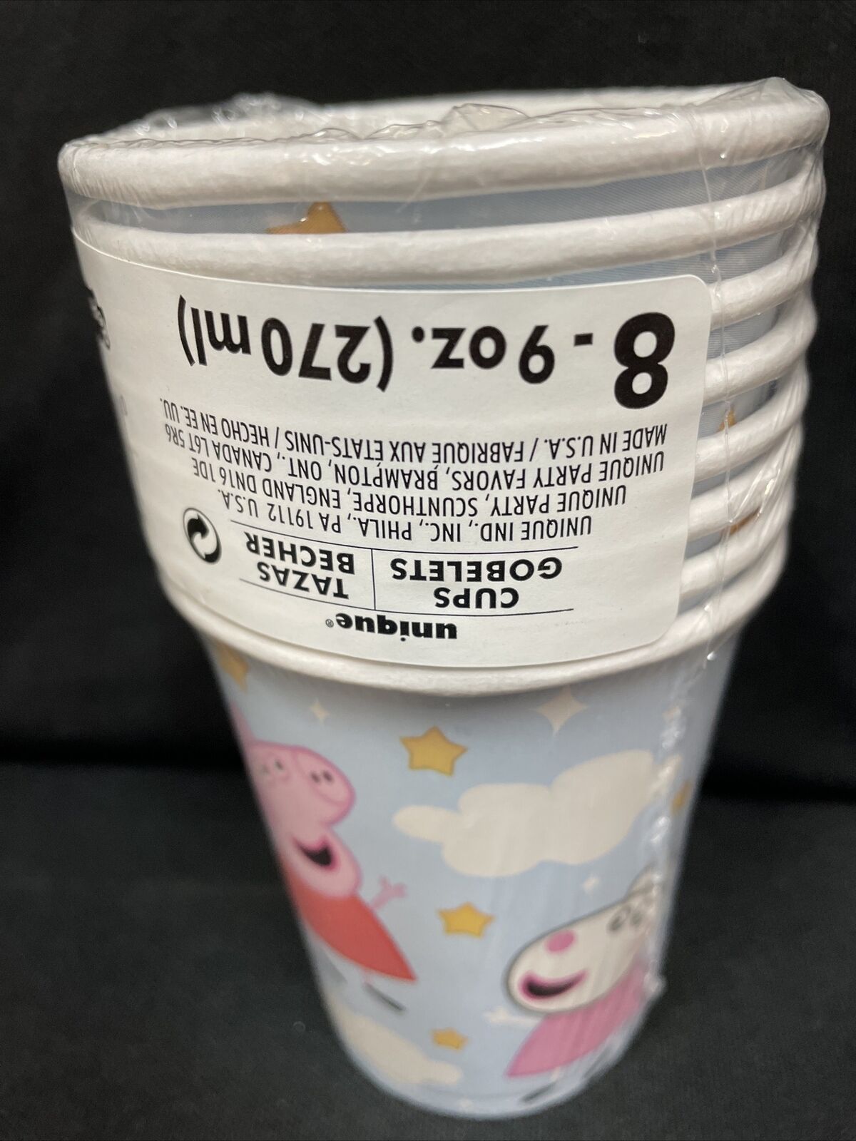 Peppa Pig 9oz Paper Cups (8 Count)