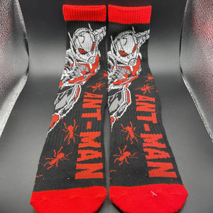 Marvel Antman Mens Ribbed Crew Socks Size 5-12