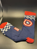 Marvel Captain American Shield 2 Pairs Men’s Socks Size 6-12