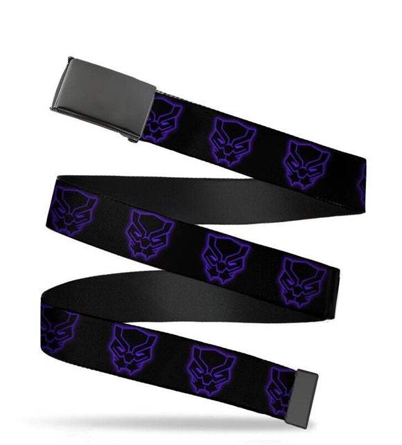 Buckle Down Marvel Black Panther Icon Mens Web Belt WAV093