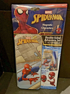 Spider-Man Magnetic Characters Double Sided Adventure Set & 23 Magnets W/case