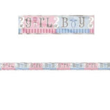 Gender Reveal Girl or Boy? 12 Ft. Banner Party Supplies