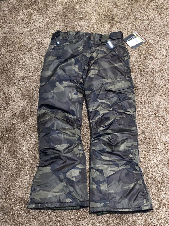 Arctic Quest Youth Ski Pants Olive Camo Sz Small NEW