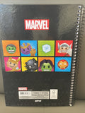 Marvel Kawaii Hardcover Spiral Notebook W/Stickers & Folder 80 Sheets