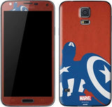 Captain America Silhouette Galaxy S5 Skinit Phone Skin Marvel NEW