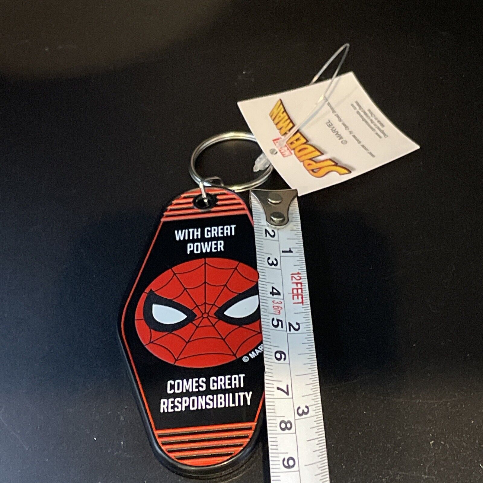 Marvel Spiderman “With Great Power Comes Great Responsibility” Key Cha –  The Odd Assortment
