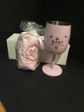 Baby Champagne Cup Pink With Bodysuit Size 3-6 Mos