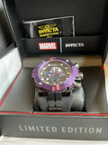 Marvel Balck Panther Invicta Quartz Watch Model 36356 Ltd Ed 3/3000