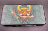 NWT Buckle Down Products Marvel Comics LOKI Thor Pose Hinged Wallet Slim Clutch