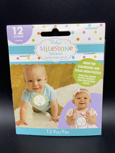 Baby Milestone Stickers Shower Gift