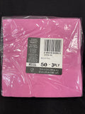 Bright Pink 3-ply Lunch Napkins (50ct).