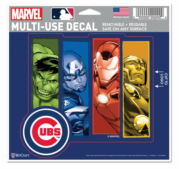 Chicago Cubs MARVEL MULTI-USE DECAL 5