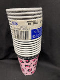 Sweet Safari Girl Jungle Animal Pink Baby Shower Party 9 oz. Paper Cups Hot/Cold