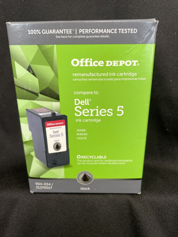 Dell Series 5 Office Depot Brand Ink Cartridge Black 904-034 New