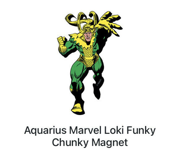 Aquarius Marvel Loki Funky Chunky Magnet NEW